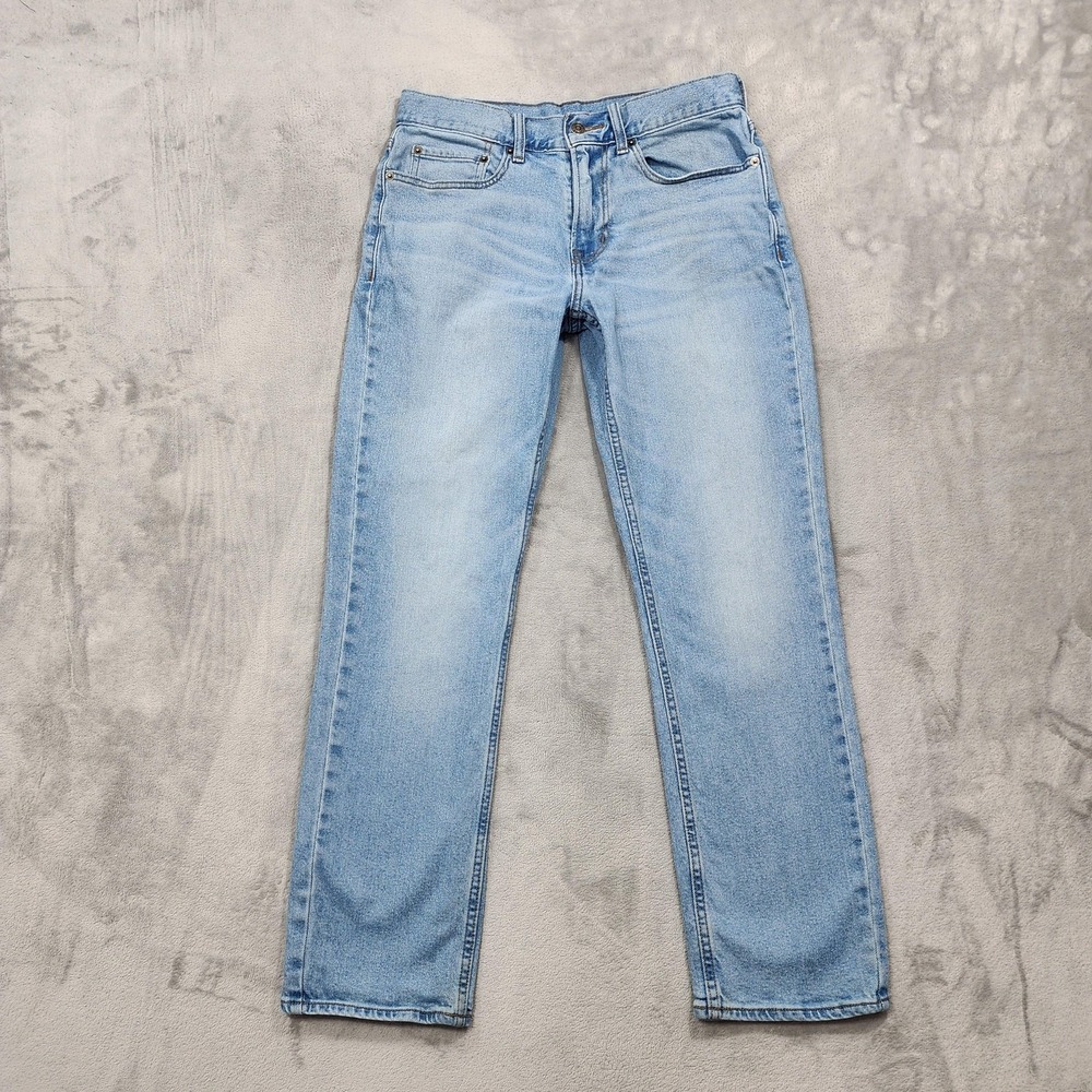 Old Navy Jeans Mens 30x30 Blue Light Wash Basic Straight‎ Built-In Flex Denim